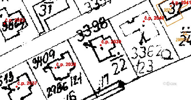 Lysá nad Labem 2039 na parcele st. 3398 v KÚ Lysá nad Labem, Katastrální mapa
