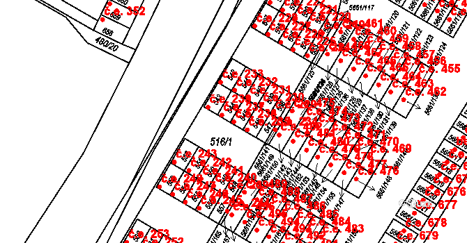 Pístov 236, Jihlava na parcele st. 545 v KÚ Pístov u Jihlavy, Katastrální mapa