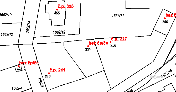 Merklín 39979148 na parcele st. 333 v KÚ Merklín u Přeštic, Katastrální mapa