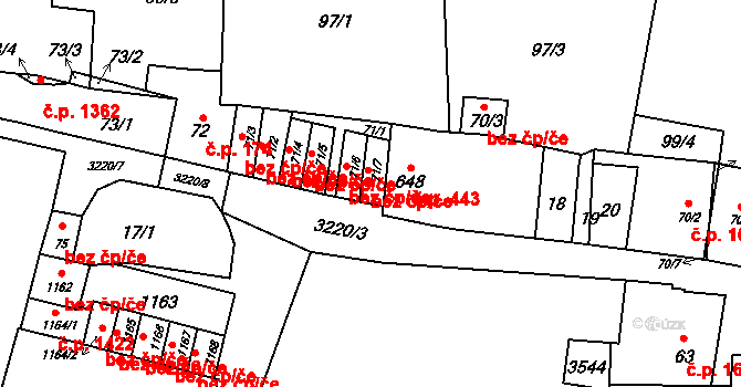 Stříbro 48490148 na parcele st. 71/7 v KÚ Stříbro, Katastrální mapa