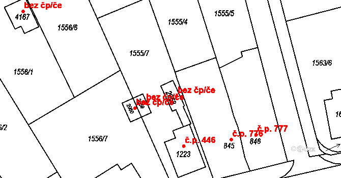 Humpolec 45252149 na parcele st. 2058 v KÚ Humpolec, Katastrální mapa