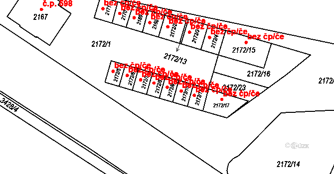 Rýmařov 46583149 na parcele st. 2172/9 v KÚ Rýmařov, Katastrální mapa