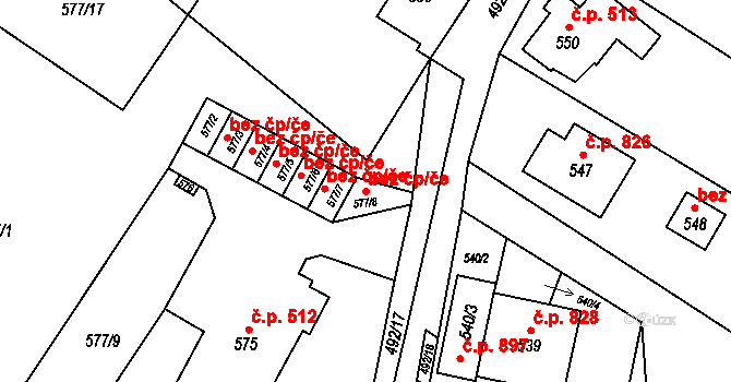 Jablunkov 78463149 na parcele st. 577/8 v KÚ Jablunkov, Katastrální mapa