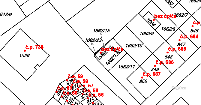 Boršice 92470149 na parcele st. 1095/1 v KÚ Boršice u Buchlovic, Katastrální mapa