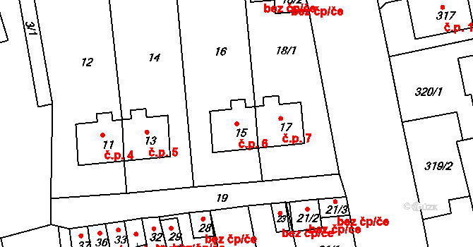 Pod Cvilínem 6, Krnov na parcele st. 15 v KÚ Opavské Předměstí, Katastrální mapa