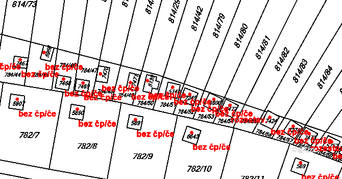 Třebíč 38381150 na parcele st. 5140 v KÚ Třebíč, Katastrální mapa