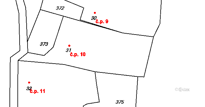 Plachova Lhota 10, Smilkov na parcele st. 31 v KÚ Kouty u Smilkova, Katastrální mapa