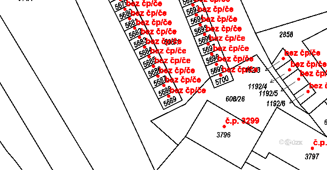 Jablonec nad Nisou 2290, Katastrální mapa