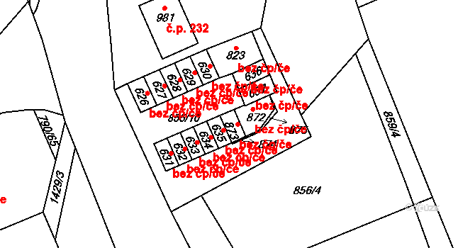 Chrastava 40804151 na parcele st. 873 v KÚ Chrastava I, Katastrální mapa
