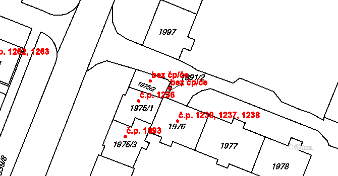 Kadaň 42022151 na parcele st. 1991/2 v KÚ Kadaň, Katastrální mapa