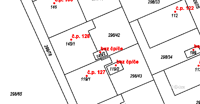Kolšov 43295151 na parcele st. 145/2 v KÚ Kolšov, Katastrální mapa