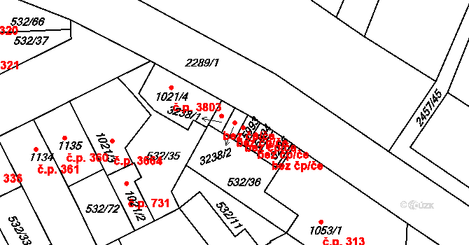 Havlíčkův Brod 44522151 na parcele st. 3238/2 v KÚ Havlíčkův Brod, Katastrální mapa