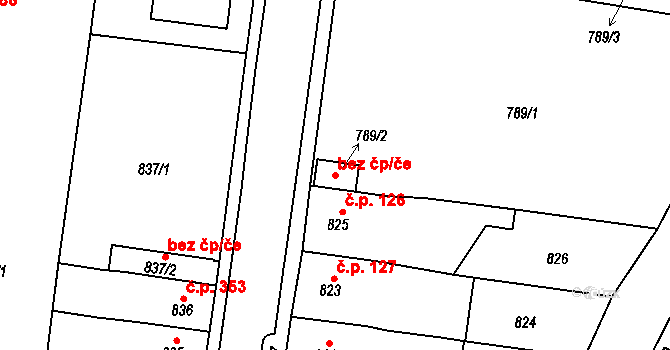 Proboštov 45141151 na parcele st. 789/2 v KÚ Proboštov u Teplic, Katastrální mapa