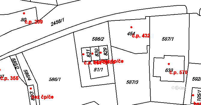 Lučany nad Nisou 179, Katastrální mapa