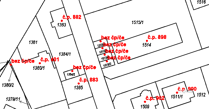 Praha 46888152 na parcele st. 1515/3 v KÚ Zbraslav, Katastrální mapa