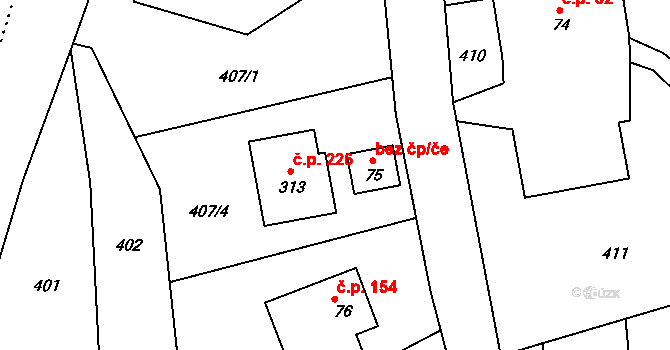 Bohdíkov 49961152 na parcele st. 75 v KÚ Dolní Bohdíkov, Katastrální mapa