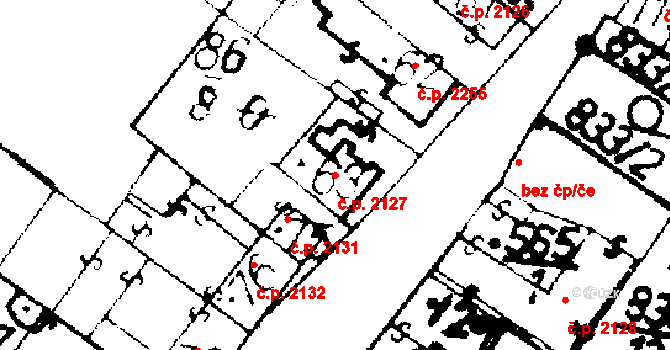 Podlusky 2127, Roudnice nad Labem na parcele st. 63 v KÚ Podlusky, Katastrální mapa