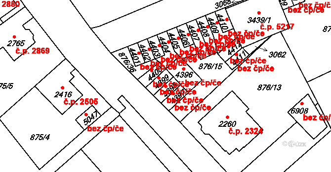 Jablonec nad Nisou 3144, Katastrální mapa
