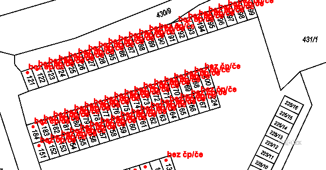 Litvínov 43691153 na parcele st. 171 v KÚ Růžodol, Katastrální mapa