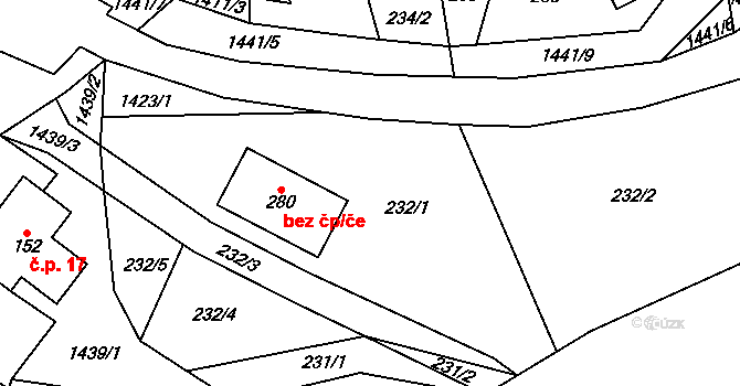 Levínská Olešnice 4, Katastrální mapa