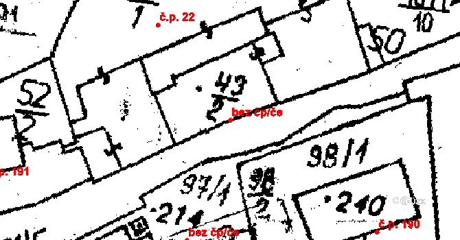 Dešenice 39175154 na parcele st. 43/2 v KÚ Dešenice, Katastrální mapa