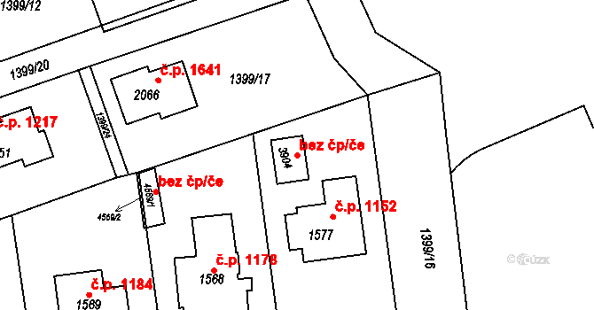 Rožnov pod Radhoštěm 39557154 na parcele st. 3904 v KÚ Rožnov pod Radhoštěm, Katastrální mapa