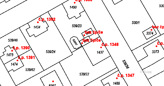 Šumperk 42015154 na parcele st. 3376 v KÚ Šumperk, Katastrální mapa