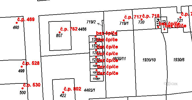 Hrušovany nad Jevišovkou 47495154 na parcele st. 1282 v KÚ Hrušovany nad Jevišovkou, Katastrální mapa