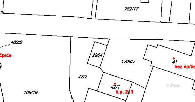 Skalná 49057154 na parcele st. 297 v KÚ Skalná, Katastrální mapa