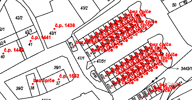 Karlovy Vary 45820155 na parcele st. 47/18 v KÚ Tuhnice, Katastrální mapa