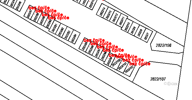 Jemnice 118433156 na parcele st. 2822/97 v KÚ Jemnice, Katastrální mapa
