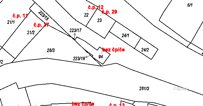 Objekt 147055156, Katastrální mapa