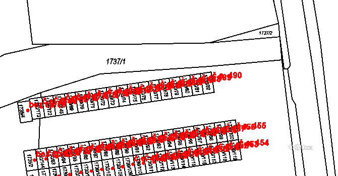 Miřetice u Klášterce nad Ohří 486, Klášterec nad Ohří na parcele st. 1730/78 v KÚ Miřetice u Klášterce nad Ohří, Katastrální mapa