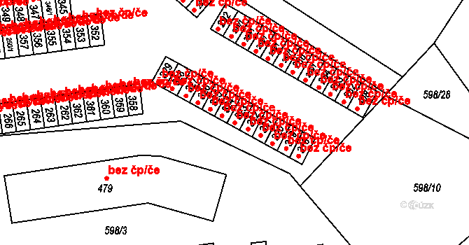 Ústí nad Orlicí 45527156 na parcele st. 323 v KÚ Oldřichovice u Ústí nad Orlicí, Katastrální mapa