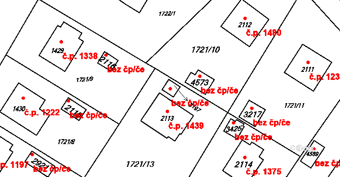 Rožnov pod Radhoštěm 45643156 na parcele st. 3197 v KÚ Rožnov pod Radhoštěm, Katastrální mapa
