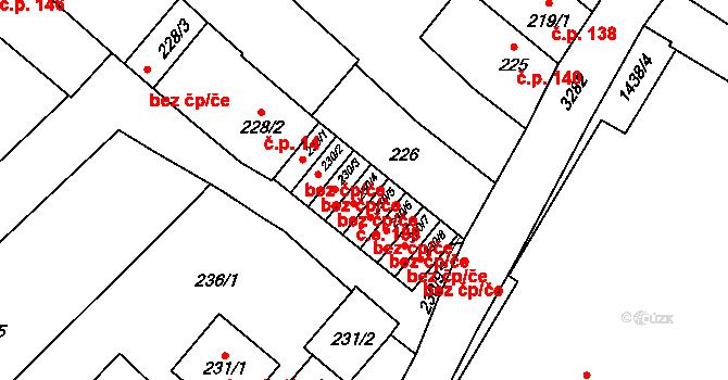 Mikulov 188 na parcele st. 230/4 v KÚ Mikulov na Moravě, Katastrální mapa