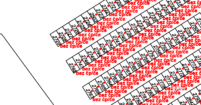 Čáslav 38257157 na parcele st. 2745 v KÚ Čáslav, Katastrální mapa