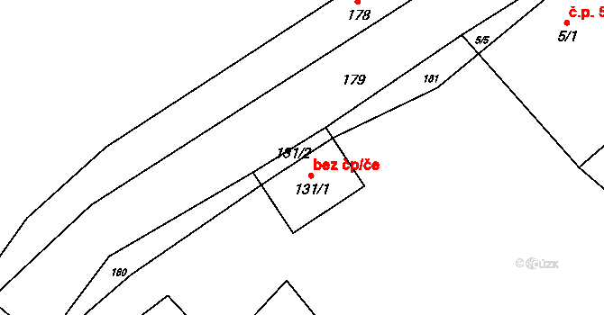 Žitovlice 40212157 na parcele st. 131/1 v KÚ Žitovlice, Katastrální mapa