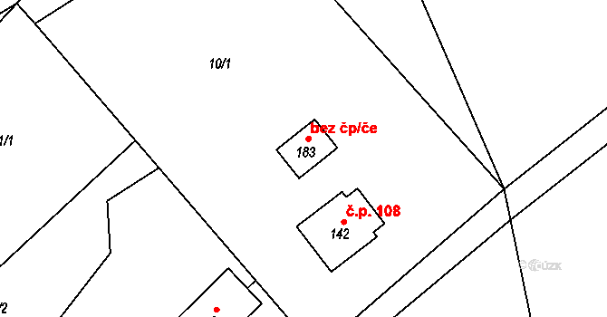 Horní Tošanovice 40322157 na parcele st. 183 v KÚ Horní Tošanovice, Katastrální mapa