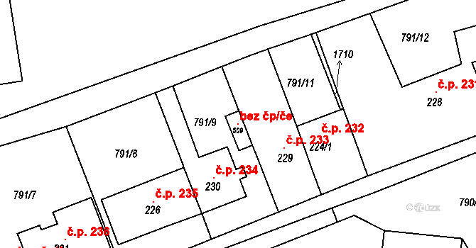 Protivanov 119109158 na parcele st. 509 v KÚ Protivanov, Katastrální mapa