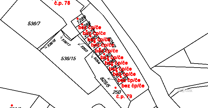 Broumov 46441158 na parcele st. 249/5 v KÚ Broumov, Katastrální mapa