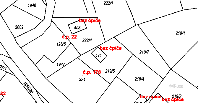 Pozděchov 93815158 na parcele st. 471 v KÚ Pozděchov, Katastrální mapa