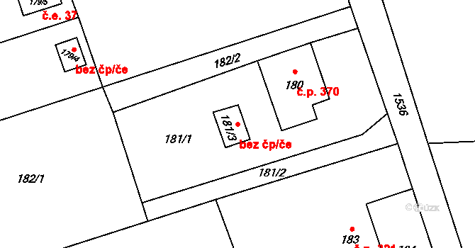 Bohumín 92388159 na parcele st. 181/3 v KÚ Záblatí u Bohumína, Katastrální mapa