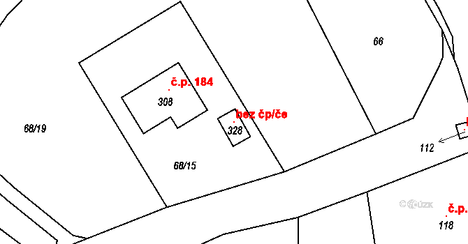 Choustník 144548160 na parcele st. 328 v KÚ Choustník, Katastrální mapa
