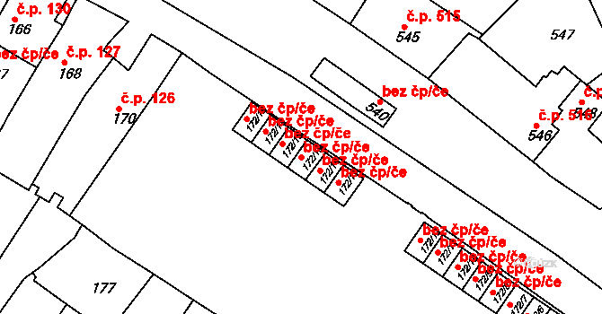 Jemnice 46544160 na parcele st. 172/15 v KÚ Jemnice, Katastrální mapa