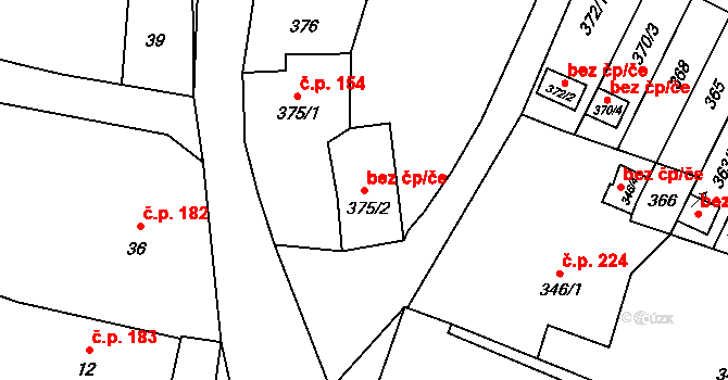 Moravský Beroun 40184161 na parcele st. 375/2 v KÚ Moravský Beroun, Katastrální mapa