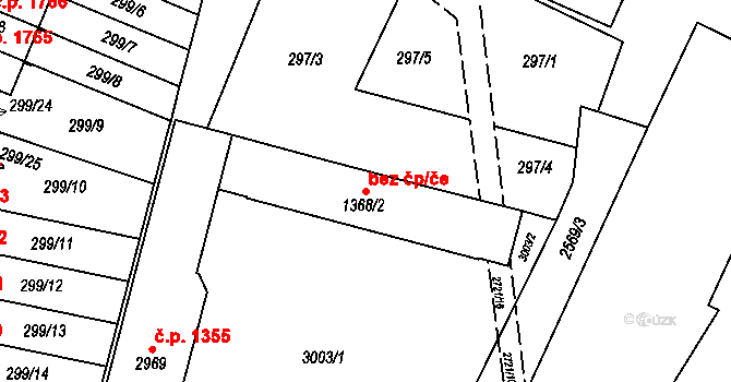 Nový Bydžov 40300161 na parcele st. 1368/2 v KÚ Nový Bydžov, Katastrální mapa