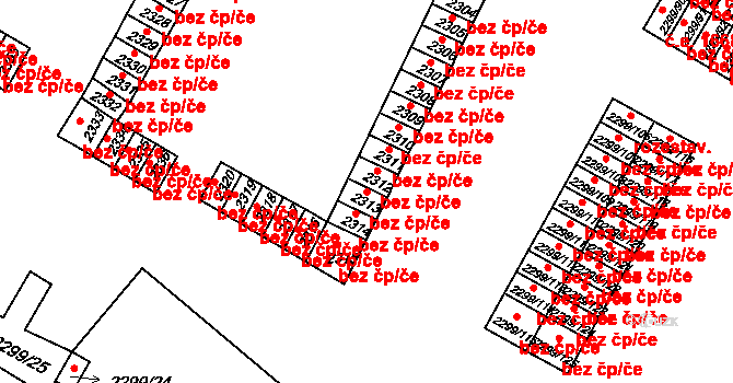 Česká Lípa 41310161 na parcele st. 2313 v KÚ Česká Lípa, Katastrální mapa