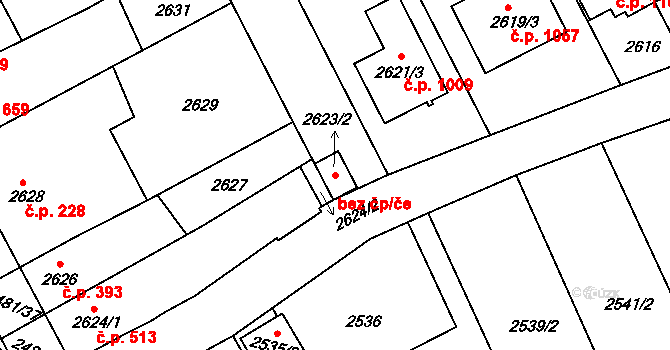 Rohatec 42736161 na parcele st. 2623/2 v KÚ Rohatec, Katastrální mapa