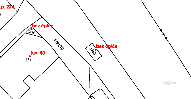 Přelouč 47336161 na parcele st. 1783 v KÚ Přelouč, Katastrální mapa